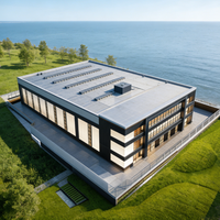 Edificio Prefabricado de Acero para Almacén, Cobertizo de Almacenamiento Industrial Ligero y Taller