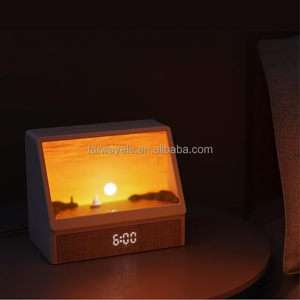 <span class=keywords><strong>Réveil</strong></span> <span class=keywords><strong>avec</strong></span> simulation du lever du soleil pour chambres à coucher, machine à bruit blanc, animation créative du lever du soleil simulé, lampe de <span class=keywords><strong>réveil</strong></span> et lampe coucher de soleil - Product Image 5