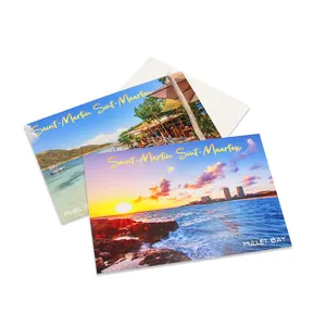 wholesale supplier Hot Sale Personalized Custom Double Side blank postcard printing talking postcard greeting thanks cards