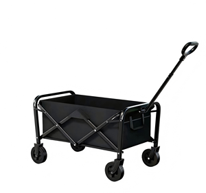Vagoneta Plegable Portátil para Campamento al Aire Libre con <span class=keywords><strong>Ruedas</strong></span> Todoterreno para Uso en Puestos de Venta y Carritos de <span class=keywords><strong>Transporte</strong></span> - Product Image 1