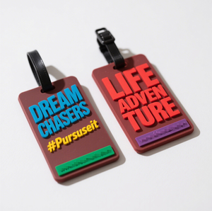 Étiquettes de valise en silicone 3D personnalisées avec logo, étiquettes de bagage souples en PVC pour la publicité, vente en gros - Product Image 5