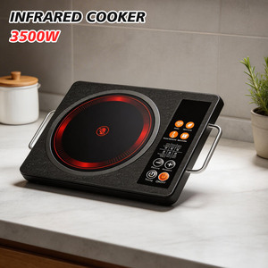 Cuisinière à induction infrarouge électrique, robuste, 3500W 5000W, en acier inoxydable, chauffage rapide, affichage numérique - Product Image 1