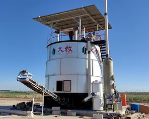 Compost de residuos orgánicos máquina orgánica tanque de fermentación equipo de compostaje de estiércol de ganado