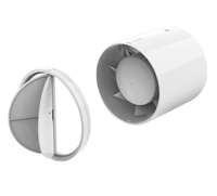 Ventilateur mural ca Super silencieux, extracteur de salle de bains, mm, ventilateur Axial à double roulement à billes, moteur à pôle incliné haute technologie, pièces de rechange gratuites