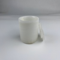 Bougeoirs, lanternes et bocaux à bougies en onyx blanc nordique uniques en vrac avec insert en verre pot vide en marbre pour la fabrication de bougies