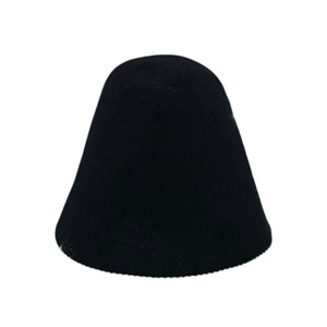 Gorro de sauna de lana personalizado, gorro de banya, gorro de fieltro de lana con forma de cono, sombrerería, fascinators, base de bloque para sombreros - Product Image 3
