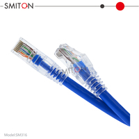 Kabel Jaringan Cat6 1m RJ45 Patch Cord Warna Biru