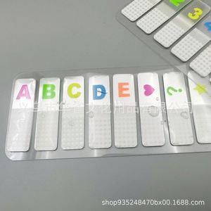 10 Color Number <b>Sticker</b> Letter Symbol Index <b>Sticker</b> Transparent Thin Sticky Note Fluorescent Reading Mark <b>Sticker</b> Now - Product Image 4