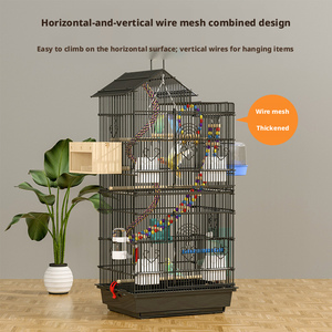 กรงนกแก้ว กรงเพาะพันธุ์นกขนาดเล็ก เรียบง่าย แข็งแรง พับได้ กล่องเหล็ก บ้านนก - Product Image 3