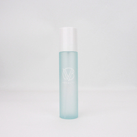 Ensemble de flacons pulvérisateurs pour brume faciale en plastique PET rose, impression sérigraphique, 80 ml/100 ml/120 ml, pour sérum, lotion, crème pour le visage, pompe à lotion