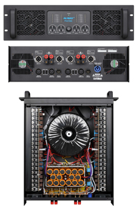 Pro cremalheira refrigerando esperta da classe H 3U do amp PS41500 4x1500W, 70V/100V Output a sobrecarga/proteção do curto-circuito - Product Image 3