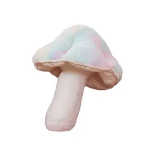 时尚设计定制标志可爱舒适彩色蘑菇毛绒毛绒玩具