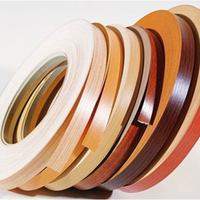 Precio barato decoración del hogar Pvc borde cinta de bandas precio, venta directa de fábrica Color sólido 2Mm blanco melamina Pvc borde bandas/