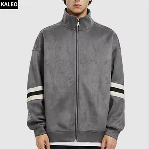 KALEO High Quality Custom Casual Wear Elastic Vintage Varsity Men's Stylish Jackets
