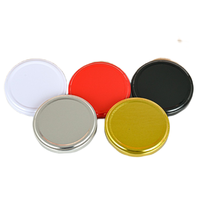 1,5 Unzen 45 ml Sechseck glas mit schwarzem Deckel