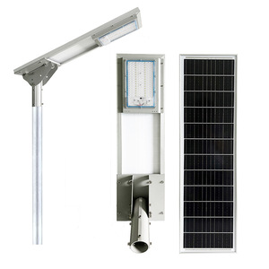 Farola Solar de 60W LED, Aleación de Aluminio, Celda Solar Mono Si, Montaje en Pared, Iluminación Exterior para Carreteras y Parques - Product Image 1
