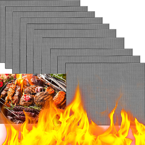 Heat Resistant BBQ <b>Grill</b> <b>Mesh</b> Mats Non Stick Reusable Grilling Net Barbecue Mat <b>for</b> Grilling Cooking Baking Barbecue and Oven - Product Image 1