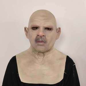 यथार्थवादी गंजा बूढ़े आदमी ने नरम लेटेक्स मास्क वयस्क हेलोलीन कोस्प्ले पार्टी के मासस्केड समान सिलिकॉन मास्क