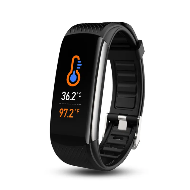 C6T Sports Bracelet Smartwatch Reloj Heart Rate Blood Pressure Sleep Monitoring IP67 Waterproof Body Temperature Smart Bracelet