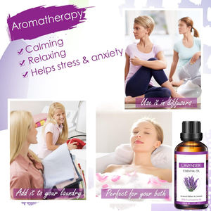 Aceite de lavanda 100%, aceite esencial de lavanda Natural puro, aceite de fragancia para difusor, masaje de aromaterapia, cosméticos naturales para dormir - Product Image 4