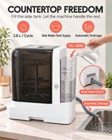 Séchoir à pailles et bouchons pour gobelets de protéines, avec air chaud PTC, compatible lave-vaisselle, pour joints en silicone, adapté aux enfants
