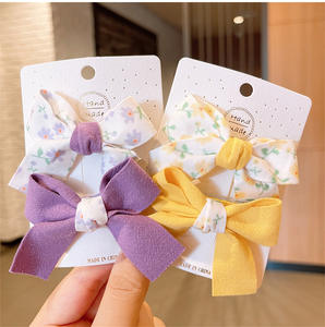 <span class=keywords><strong>2022</strong></span> ใหม่เด็กทารกน่ารักเจ้าหญิงผ้าโพกศีรษะสไตล์เกาหลีโบว์ฤดูร้อน Hairpin อุปกรณ์เสริมผมคลิปสําหรับเด็ก - Product Image 3