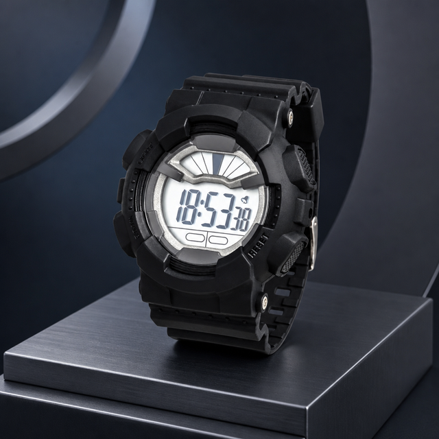 Factory Direct Black Sports Watch Outdoor Promotional Gift Souvenir Wholesale OEM ODM Custom Logo Digital Watch