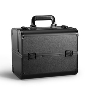 Professional Portable Makeup Storage Case Large Capacity Aluminum Beauty <strong>Vanity</strong> <strong>Box</strong> with Open Style Fashionable Closure Type - Product Image 2