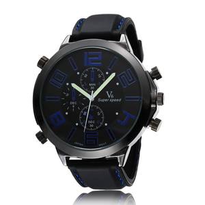 Reloj de pulsera de silicona analógico para hombre, pulsera de lujo a la moda, resistente al agua, de marca, fabricación <span class=keywords><strong>Vogue</strong></span> V6 Strips - Product Image 4
