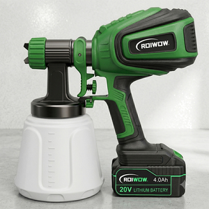 Portable 20V Lithium Battery Power Cordless HVLP Paint <strong>Spray</strong> <strong>Gun</strong> Rechargeable Electric Airless <strong>Painting</strong> Sprayer Machine <strong>for</strong> <strong>Wall</strong> - Product Image 1