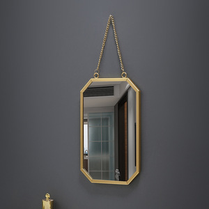 Hanging <b>Mirror</b> <b>Irregular</b> Shape Gold Frame Wall Mounted Bathroom Dressing <b>Mirror</b> Home Decor - Product Image 3