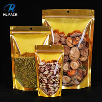 Sacs d'emballage alimentaire transparents opaques en plastique avec fermeture éclair, personnalisables, pour épices, bonbons et autres produits, type pochette verticale.