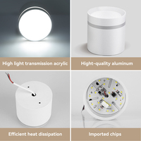 Spots encastrés au plafond 5W 10W 15W, sans cadre, anti-éblouissement, pour hôtel, spots LED/downlights LED