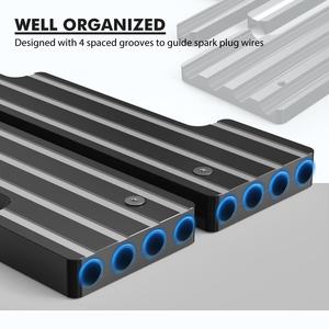 BEVINSEE 알루미늄 LS 점화 점화 플러그 와이어 직기 Chevy 265 305 427 502 340 383 <span class=keywords><strong>360</strong></span> 390 엔진 용 브래킷 키트 - Product Image 4