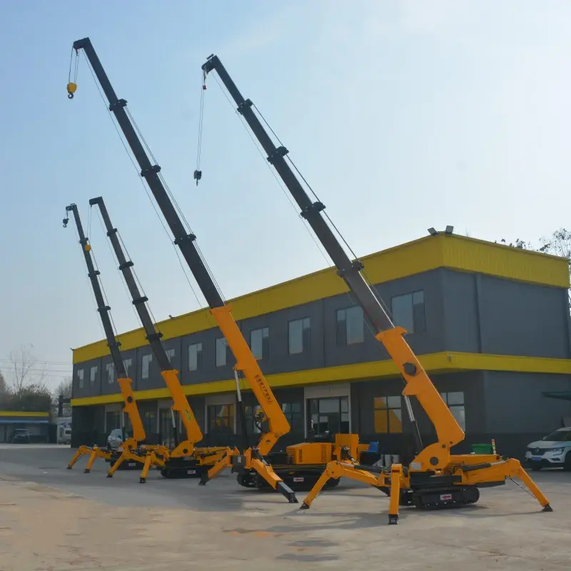 YG mini spider crane Hydraulic Telescopic Boom mini crane machine mini spider crane for sale