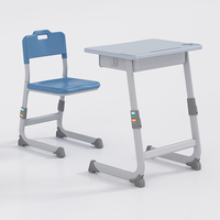 Nouvelle arrivée : Bureau et chaise réglables pour salle de classe, table et chaise pour étudiants et enfants, structure en métal