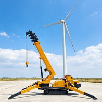 Grue araignée mobile d'extérieur 5 et 8 tonnes avec flèche de déplacement, la plus vendue en Europe pour la construction (vente en gros)