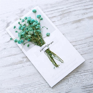 X-1246 Biglietti d'<span class=keywords><strong>Auguri</strong></span> Artigianali all'Ingrosso con Fiori Veri Essiccati Biglietti di Ringraziamento - Product Image 4