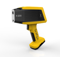 Espectrómetro XRF Portátil SciAps X-50 X-200 Tipo Pistola con Detector SDD, Protección IP56, Precisión de ppm, Potencia de 50kw, 220V