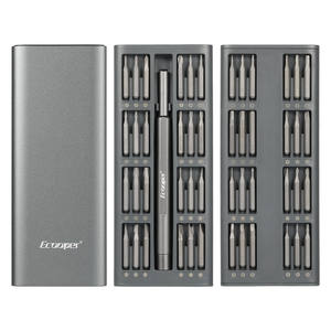 طقم مفكات براغي كهربائية دقيقة عالية الجودة من Ecooper لإصلاح قطع غيار الهواتف المحمولة، مناسب لأجهزة iPhone، 62 في 1، 48 في 1، 20 في 1 - Product Image 6