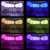 Ballon lumineux LED RGB de 100 W, Crystal Airstar, rempli d'air, fabricant de boules lumineuses