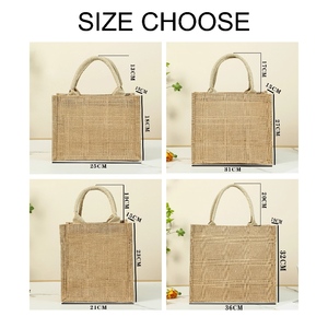 <span class=keywords><strong>Sac</strong></span> fourre-tout en <span class=keywords><strong>toile</strong></span> <span class=keywords><strong>de</strong></span> <span class=keywords><strong>jute</strong></span> naturelle <span class=keywords><strong>de</strong></span> haute qualité, écologique, <span class=keywords><strong>grand</strong></span> format, <span class=keywords><strong>sac</strong></span> en lin décontracté - Product Image 3