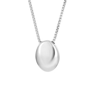 Colar Moderno de Aço Inoxidável Banhado a Ouro com Pingente Dobrável de Elo e Medalhão Redondo para Foto, Ideal para Aniversário Feminino - Product Image 1