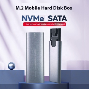 حافظة أقراص صلبة M.2 SSD غلاف خارجي NVME/NGFF من USB3.2 إلى M.2 حافظة أقراص صلبة M2 من الألومنيوم - Product Image 3