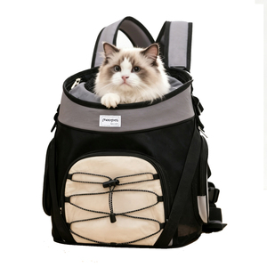 <span class=keywords><strong>Sac</strong></span> à <span class=keywords><strong>dos</strong></span> de transport <span class=keywords><strong>pour</strong></span> animaux de compagnie (chats et chiens) – Double bandoulière, portable, respirant, idéal <span class=keywords><strong>pour</strong></span> le cyclisme, les sorties, la randonnée – Grande taille - Product Image 2