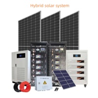 Sistema de Energía Solar Híbrido de 25kw con Batería, Kit de Energía para el Hogar, para Techos Residenciales, Fácil de Instalar