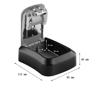 Wall Mounted Safe <b>Box</b> With 4 Digit Combination <b>Lock</b> Waterproof Key Storage For Home Office Garage Outdoor Use - Product Image 2