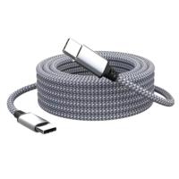 OEM/ODM kualitas tinggi 3A USB C ke USB C 100W kabel Data pengisian daya Super cepat dengan jaket nilon dalam berbagai warna untuk penggunaan kamera