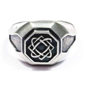 Joyería de plata esterlina 925S Anillos para hombre Negro Onlymale Anillo de diamante Anillo de ónix negro Joyería de fábrica de papá - Product Image 6
