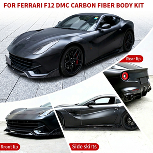 Nuevo Diseño de Kit de Carrocería de Fibra de Carbono Estilo DNC para Ferrari F12, Alerón Delantero y Trasero, Faldones Laterales - Product Image 1